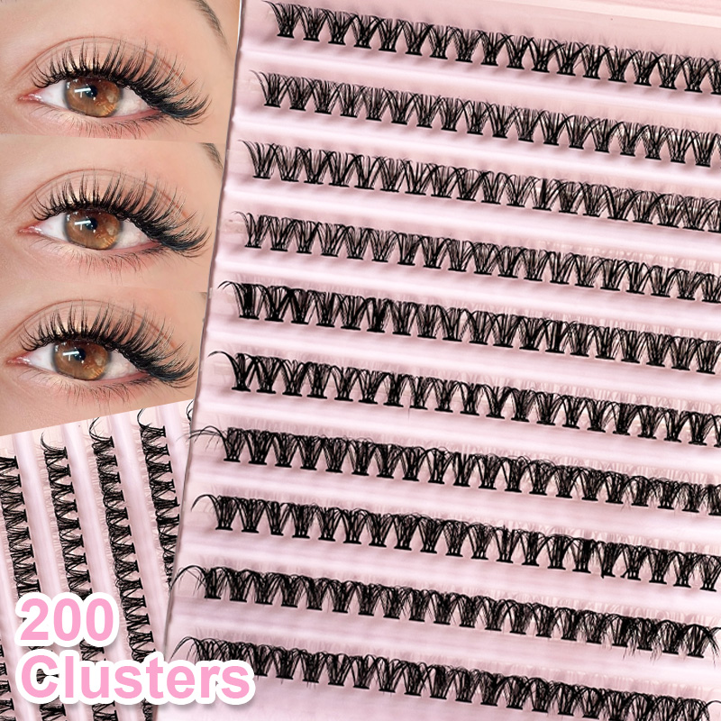 Eyelash Extension Individual - Individual Lashes Eyelash tuft 8-16mm 200pcs