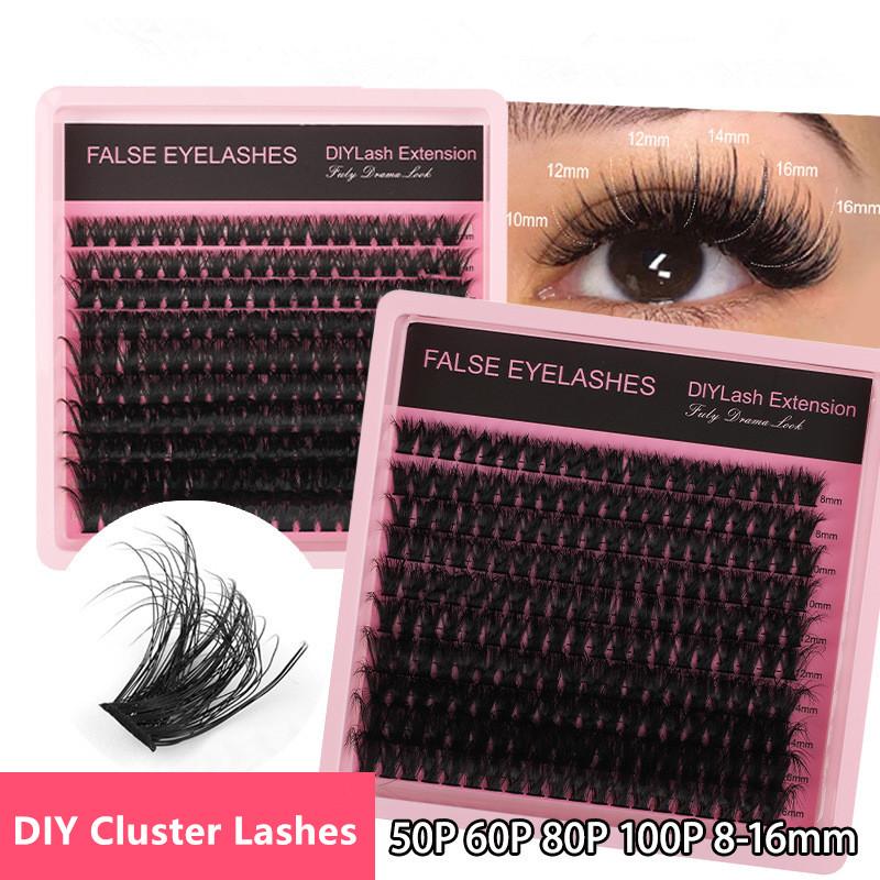 Eyelash Extension Cluster - 8 to 16mm D Curl Fluffy
