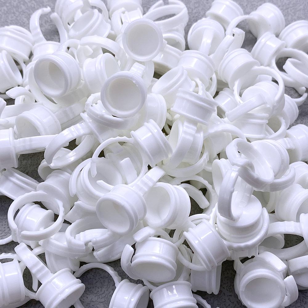 100Pcs Disposable Glue Ring Cu - Eyelash Extension Last recension och pris