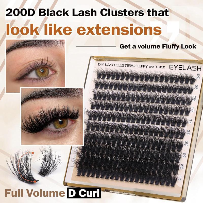 New Fluffy Thick Lash Clusters - Eyelash Extension Eyelash recension och pris
