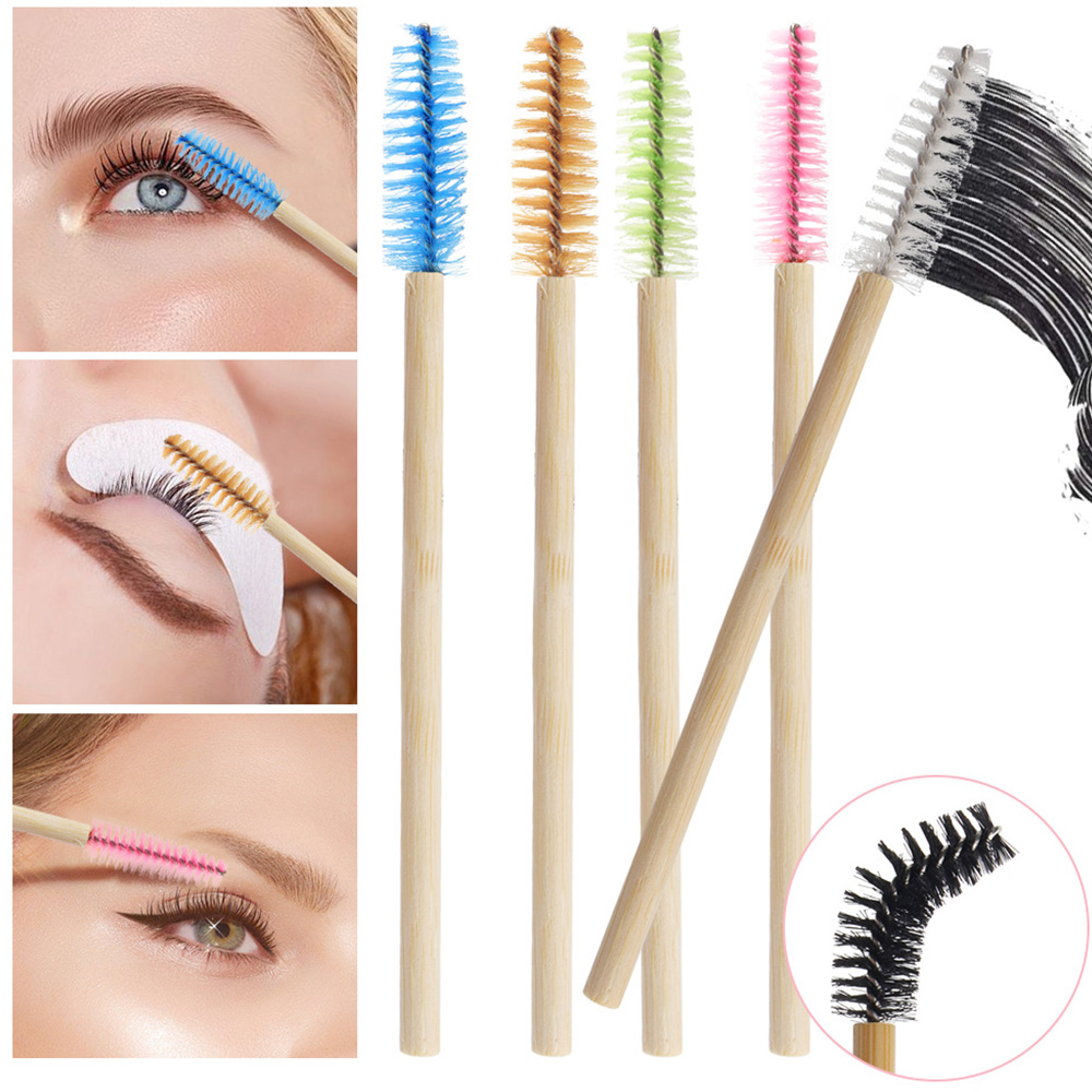 50/100Pcs Bamboo Handle Eyelas - Eyelash Extension London recension och pris