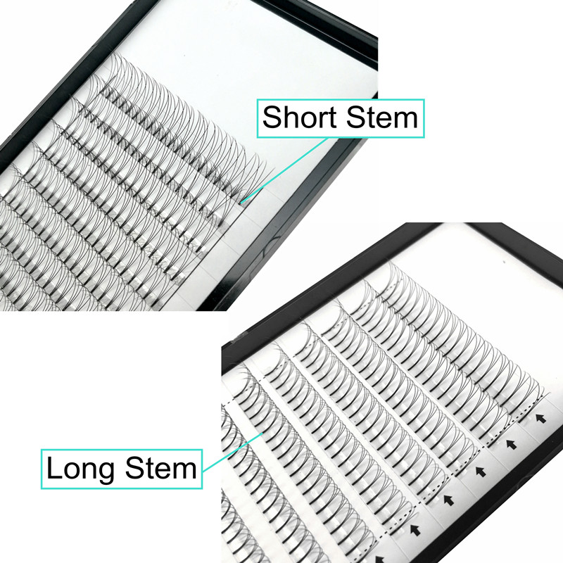 5 Trays/Lot Long Stem High Qua - Eyelash Extension C Curl recension och pris