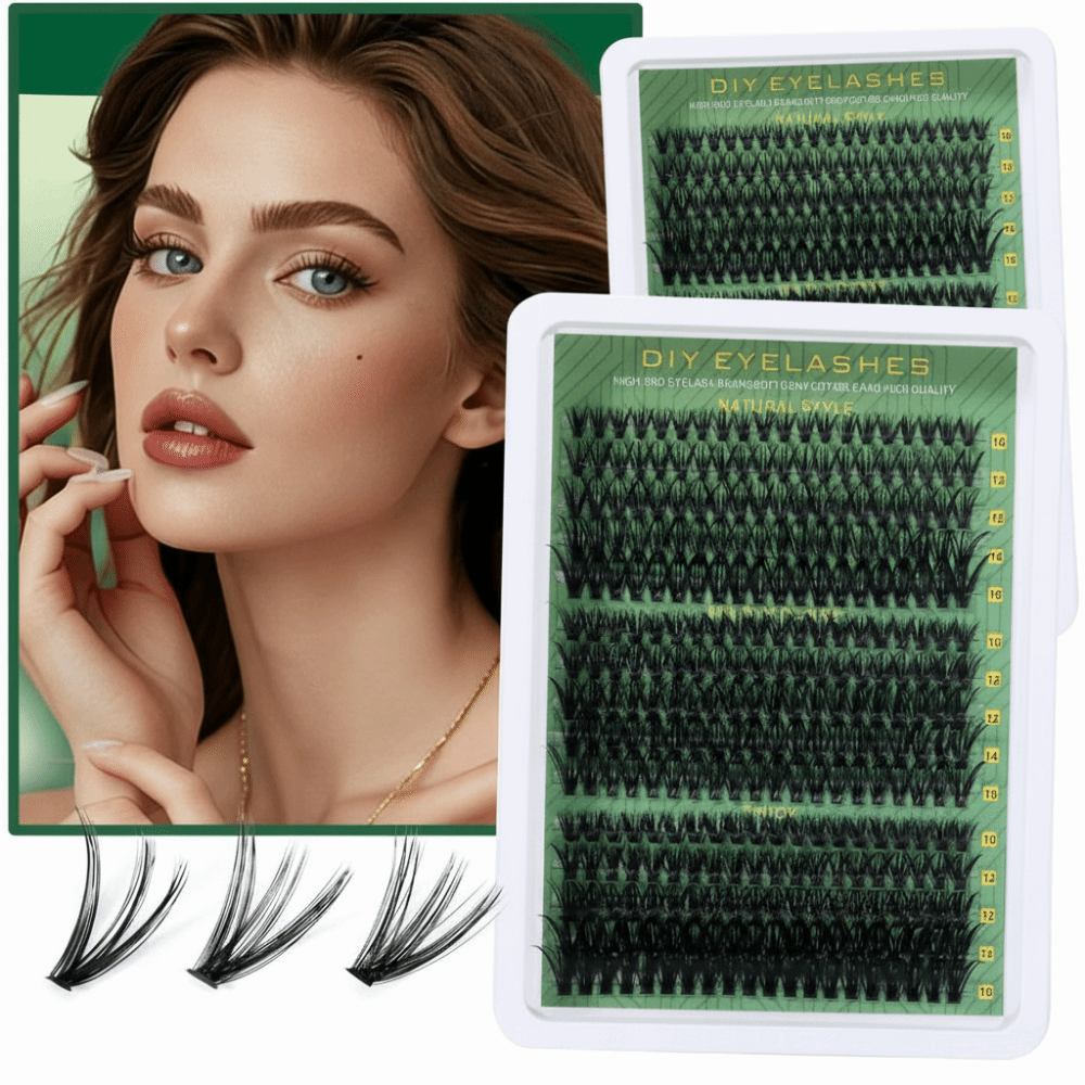 Natural Look False Eyelashes B - Eyelash Extension Cluster recension och pris