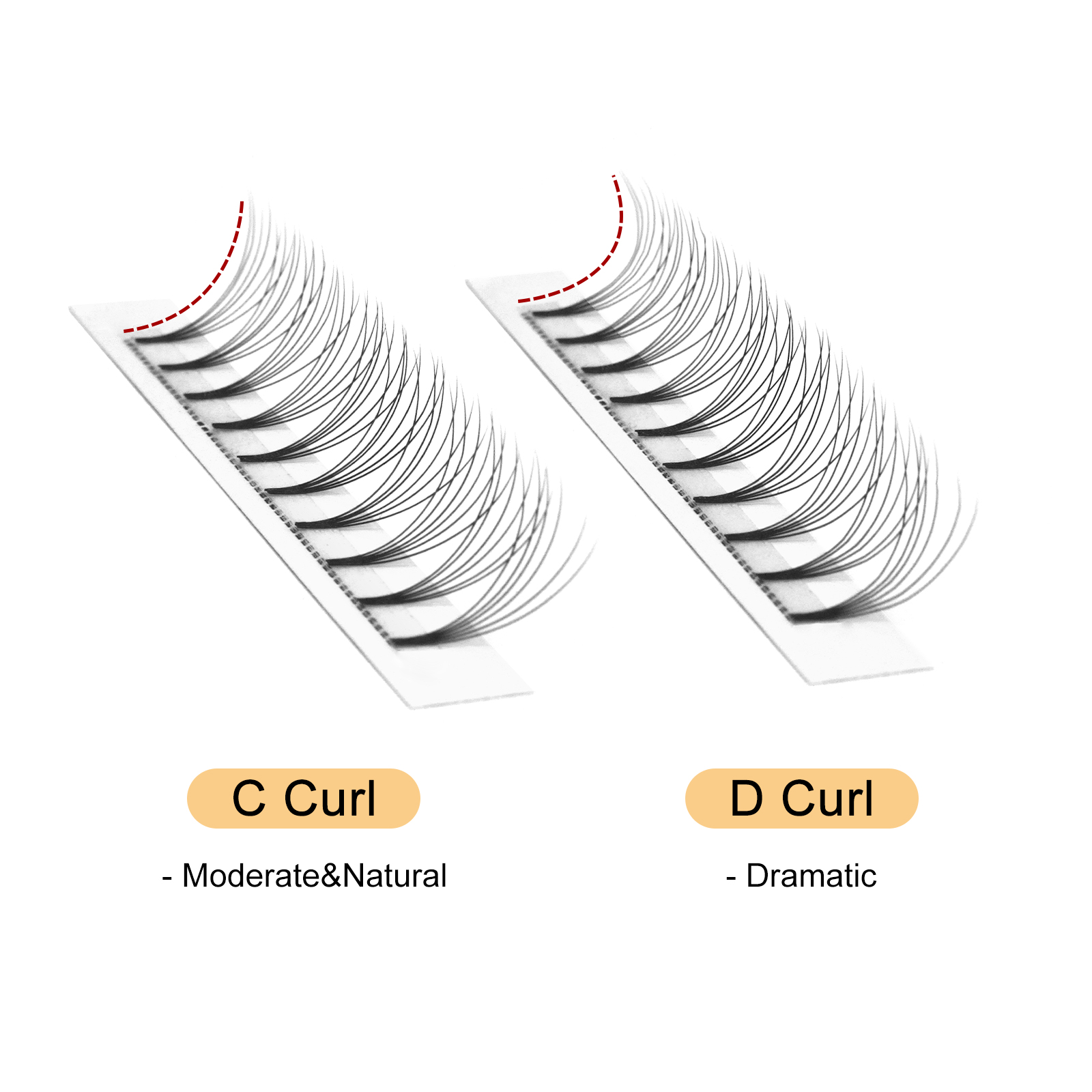 Quewel Premade Fans Lashes 8D/ - Eyelash Extension C Curl recension och pris