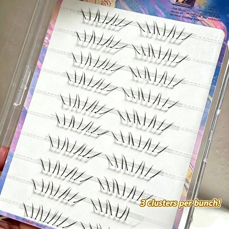 1 Set Comic Lower Lash Extensi - Eyelash Extension Cluster recension och pris