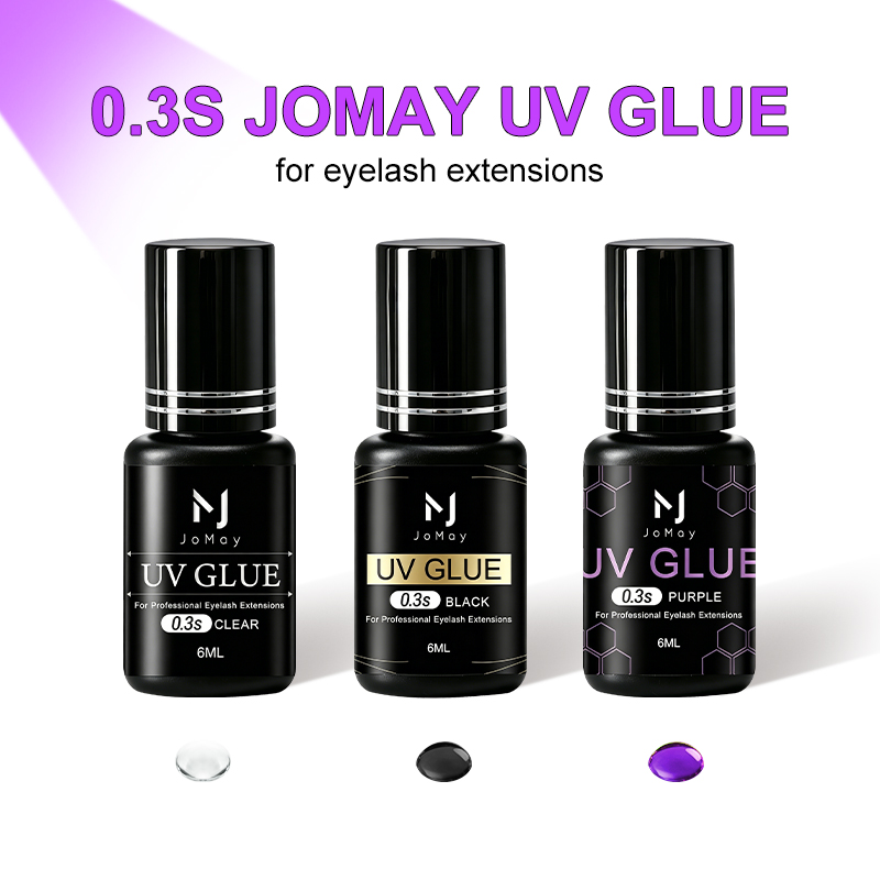 JOMAY Black Clear Purple UV Ey - Sensitive Lash Glue recension och pris