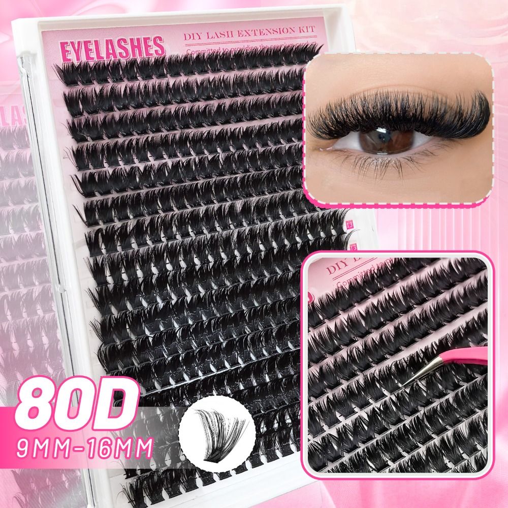 Natural Look False Eyelashes B - Eyelash Extension Cluster recension och pris