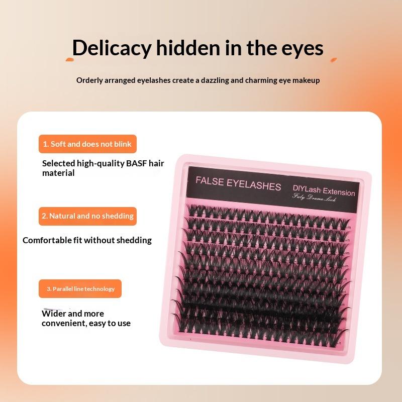 8 to 16mm D Curl Fluffy Lash C - Eyelash Extension Cluster recension och pris