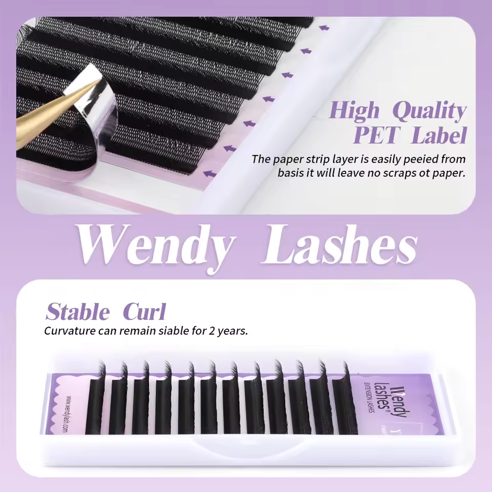 WENDY 2D YY Shape C/D Curl Eya - Eyelash Extension C Curl recension och pris
