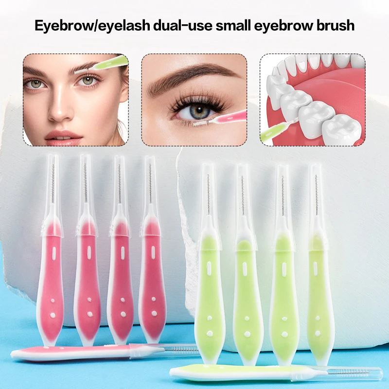 10 Pcs Eyebrow Brushes Mini Br - Eyelash Extension Eyelash recension och pris