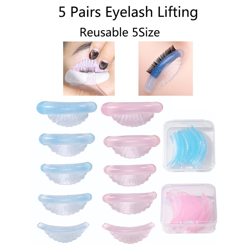 5Pairs Eyelash Perm Pads C Cur - Eyelash Extension C Curl recension och pris