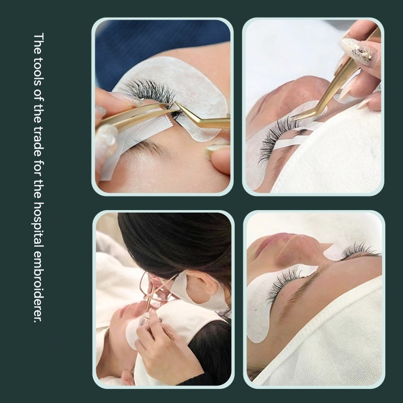 3PCS Gold Eyelash Tweezers Set - Eyelash Extension For Men recension och pris