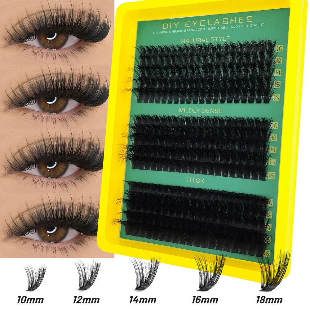 Natural Look False Eyelashes B - Eyelash Extension Cluster recension och pris