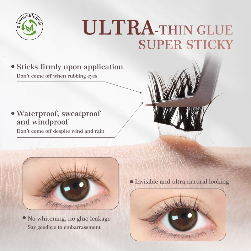 DearEyes DP-23 Self Adhesive E - Eyelash Extension Cluster recension och pris