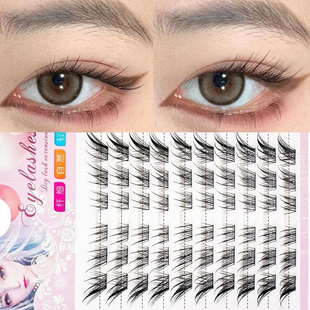 3D Cat Eye Clusters Lashes Nat - Eyelash Extension C Curl recension och pris