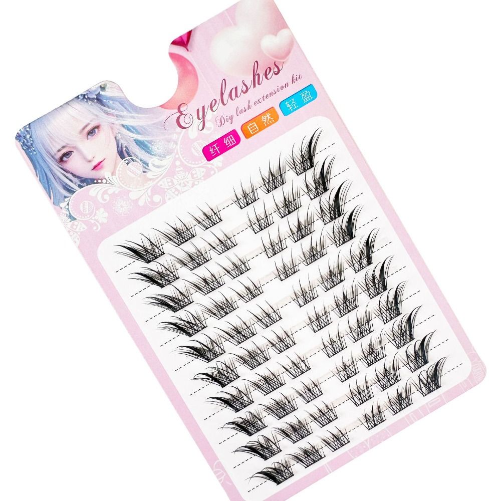 3D Cat Eye Clusters Lashes Nat - Eyelash Extension C Curl recension och pris