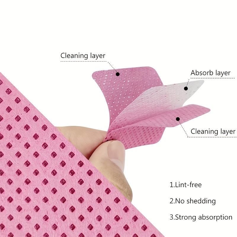 50/100/200pcs Lint-Free Nail W - Eyelash Extension Eyelash recension och pris
