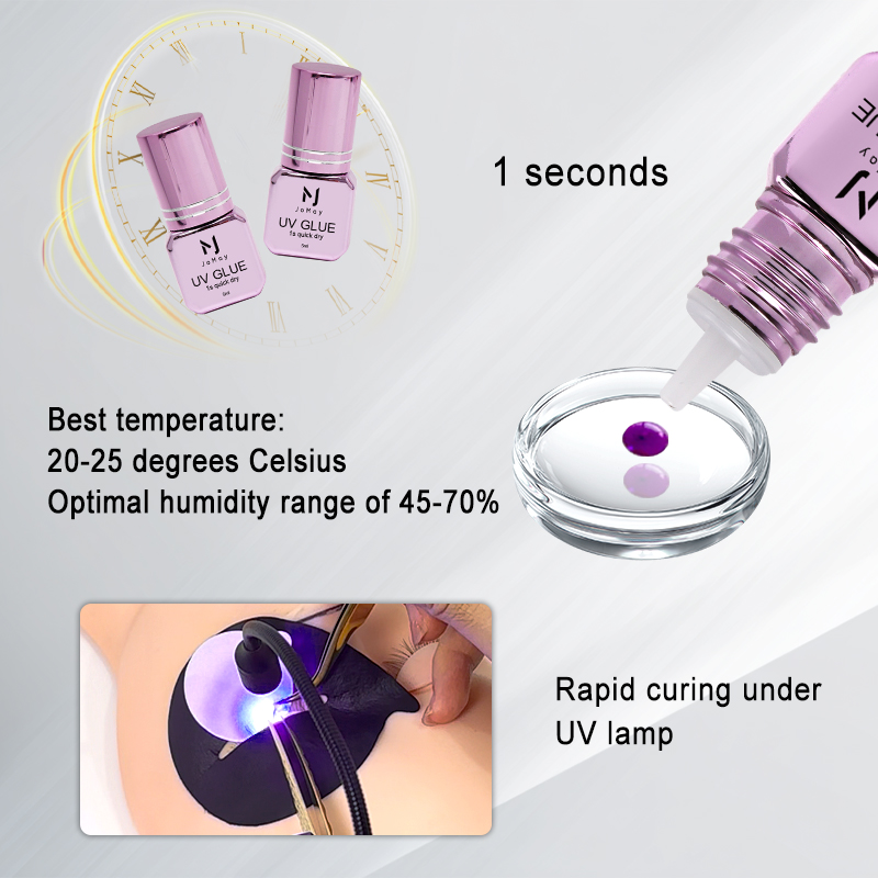 JOMAY 3 Bottles Fast Drying UV - Sensitive Lash Glue recension och pris